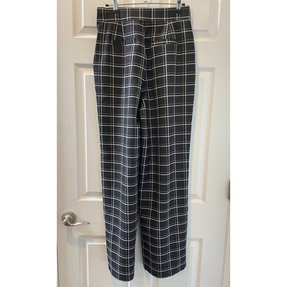 Unique Vintage Ginger Window Pane Plaid High Waist Sailor Pants 1940s Sz M #41 - Picture 6 of 7
